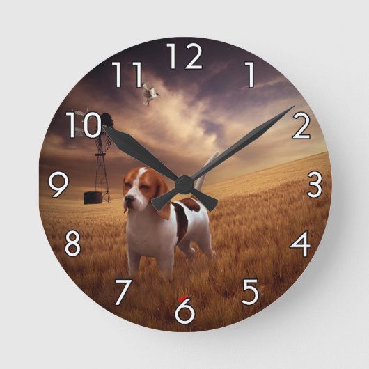 Beagle Ronde Klok (Voorkant)
