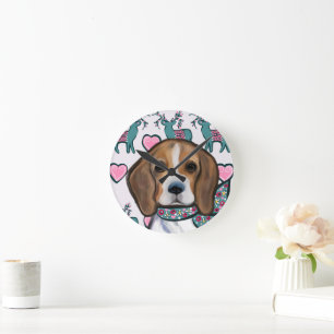 Beagle ronde klok