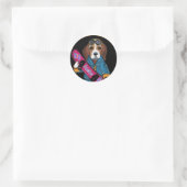 BEAGLE RONDE STICKER (Tas)