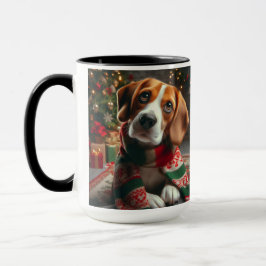 Beagle 'Santa Define Good' Christmas Coffee Mok