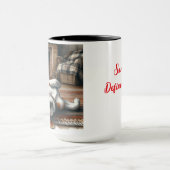 Beagle Santa 'Definieer Goede' Kerst Koffie Mok (Midden)