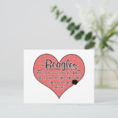 Beagle schilderen Drukt hond af Briefkaart (Staand voorkant)