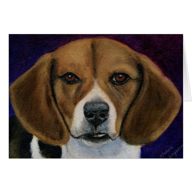 Beagle schilderen - Hondenras kunst (Voorkant Horizontaal)