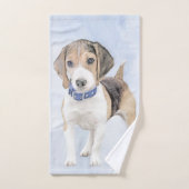Beagle schilderen - Kute Original Dog Art Bad Handdoek (Handdoek)