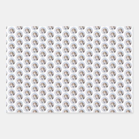 Beagle schilderen - Kute Original Dog Art Inpakpapier Vel (Voorkant 2)