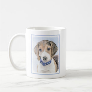 Beagle schilderen - Kute Original Dog Art Koffiemok