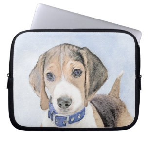 Beagle schilderen - Kute Original Dog Art Laptop Sleeve