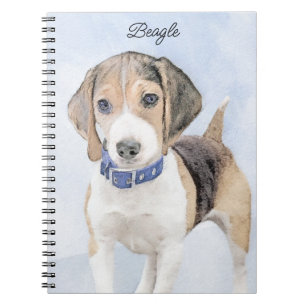Beagle schilderen - Kute Original Dog Art Notitieboek