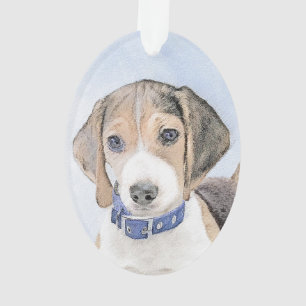 Beagle schilderen - Kute Original Dog Art Ornament
