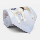 Beagle schilderen - Kute Original Dog Art Stropdas (Opgerold)