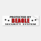 Beagle Security Bumpersticker (Voorkant)