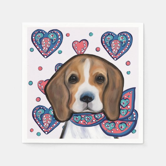 Beagle servet (Voorkant)
