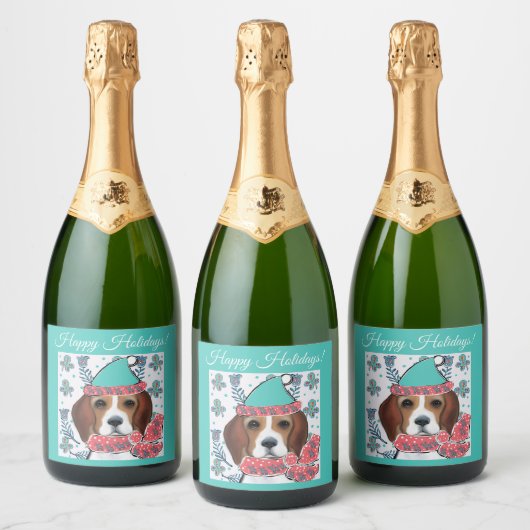 Beagle Sparkling Wijnetiket (Flessen)