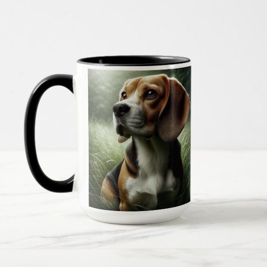Beagle Splatter Coffee Mok Cup (Links)