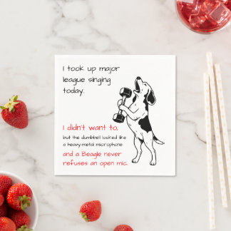 Beagle Sport Muziek Fun Servet