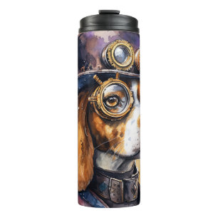 Beagle Steampunk Hond Thermosbeker