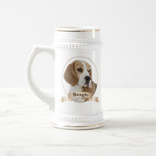Beagle Stein Bierpul (Links)