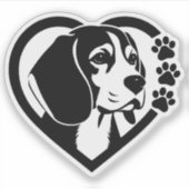 Beagle Sticker (Voorkant)