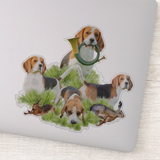 Beagle Sticker (Detail)