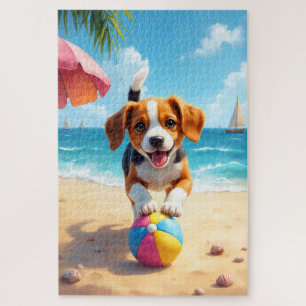 Beagle Strand Speelscene Legpuzzel