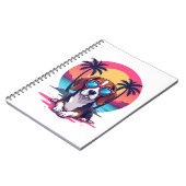 Beagle Sunset Achtergrond Shirt, Beagle Moeder, Be Notitieboek (Linkerzijde)