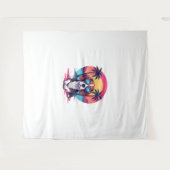 Beagle Sunset Achtergrond Shirt, Beagle Moeder, Be Wandkleed (Voorkant (horizontaal))