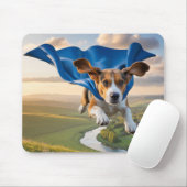Beagle Superheld Muismat (Met muis)