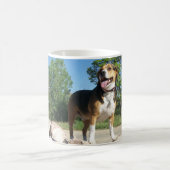 Beagle sur les roches - tasse de café de beagle de (Centre)