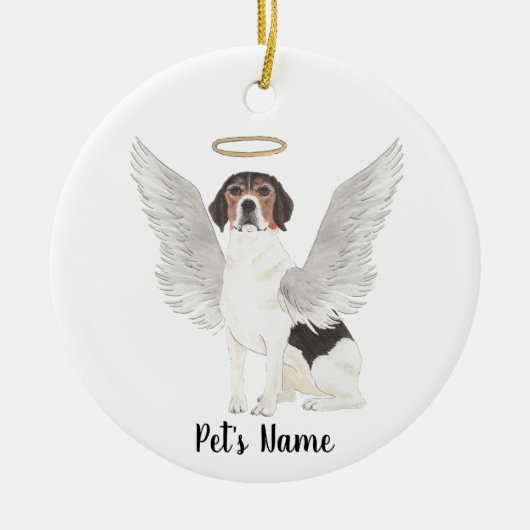 Beagle Sympathy Memorial  Keramisch Ornament (Voorkant)
