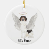 Beagle Sympathy Memorial  Keramisch Ornament (Achterkant)
