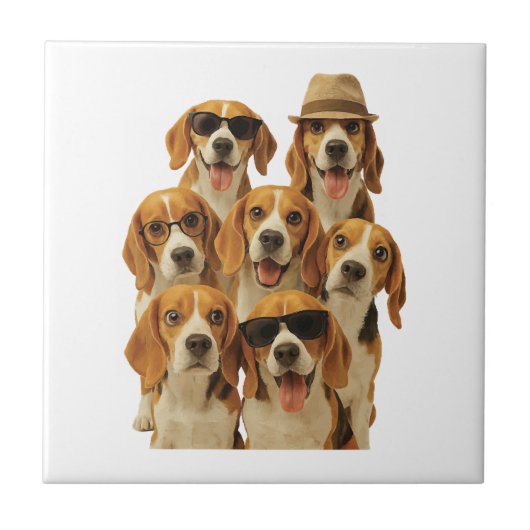 Beagle Tegeltje (Voorkant)