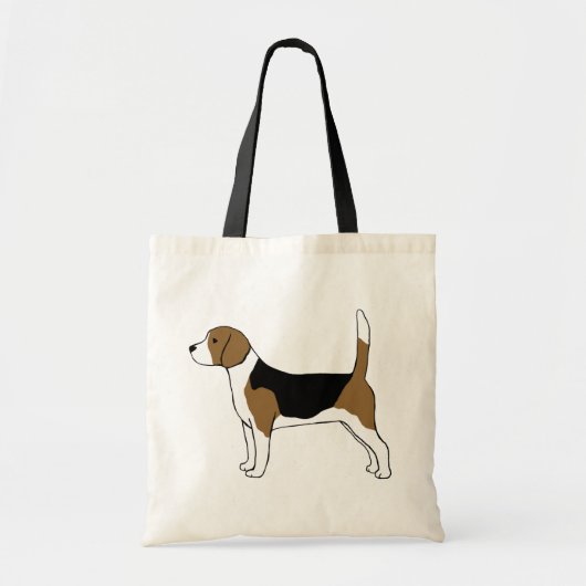 Beagle Tekening | Cute Dog Tote Bag (Voorkant)