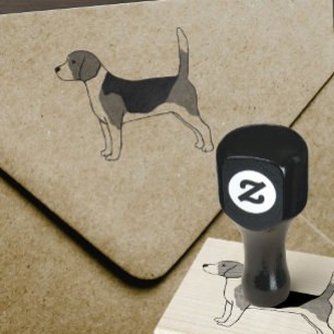 Beagle Tekening   Rubberstempel van het Hondenlief