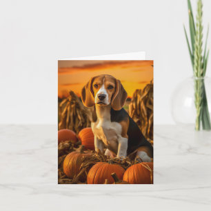 Beagle Thanksgiving Feestdagen Kaart