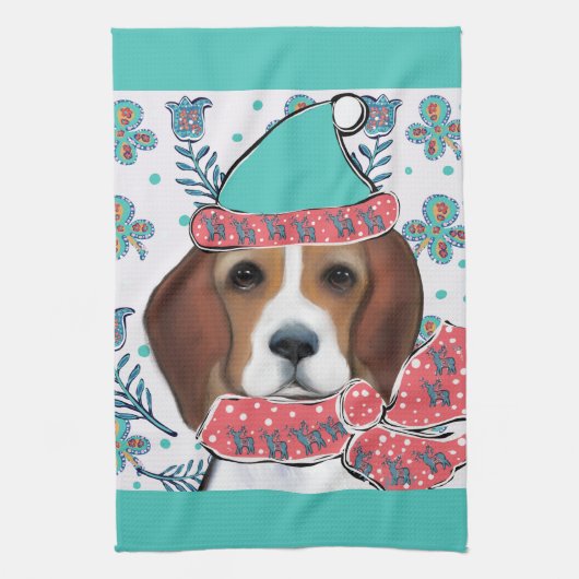 Beagle Theedoek (Verticaal)
