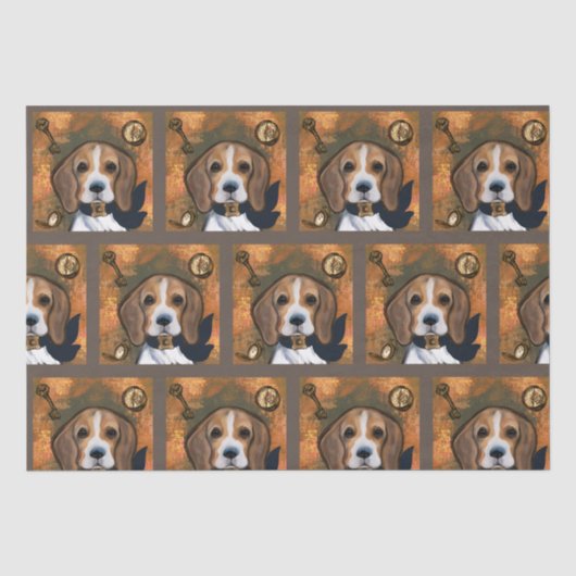 Beagle tissuepapier (Voorkant)