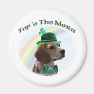 Beagle Top of the Morn'; Beagle St. Patrick's Day Magneet