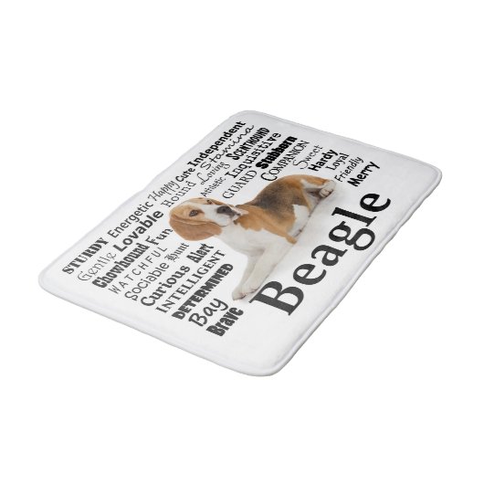 Beagle Traits Bath Mat (Gekanteld)