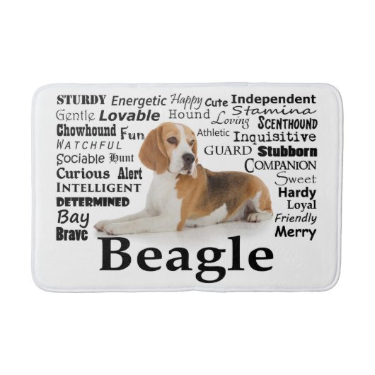 Beagle Traits Bath Mat (Voorkant)