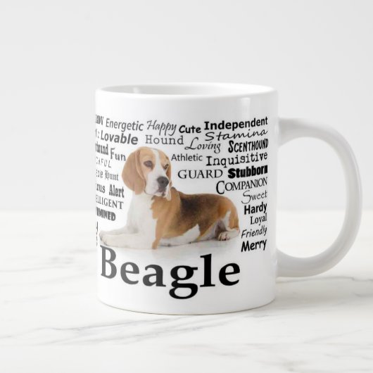 Beagle Traits Jumbo Mug (Droite)