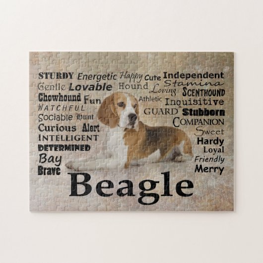 Beagle Traits Puzzle Legpuzzel (Horizontaal)