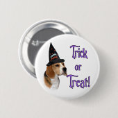 Beagle Trick Ronde Button 5,7 Cm (Voorkant /achterkant)