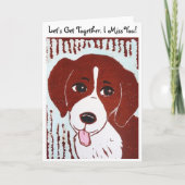 Beagle Unissons-nous. Tu Me Manques ! Carte (Devant)