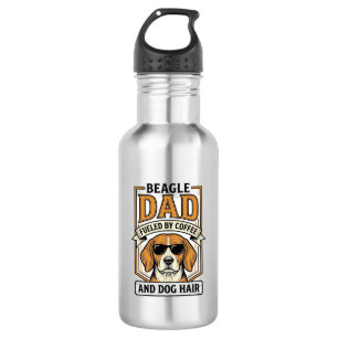 Beagle Vader Aangedreven door Koffie en Hond Haar Waterfles