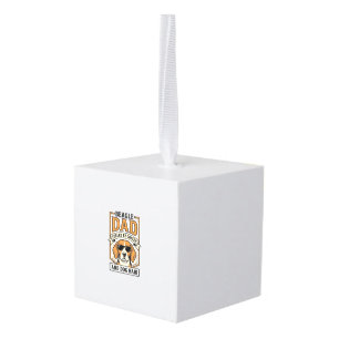 Beagle Vader Aangedreven door Koffie en Hondenhaar Kubus Ornament