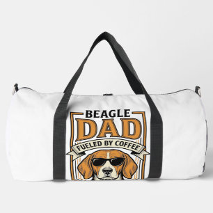 Beagle Vader Aangedreven door Koffie en Hondenhaar Plunjezak