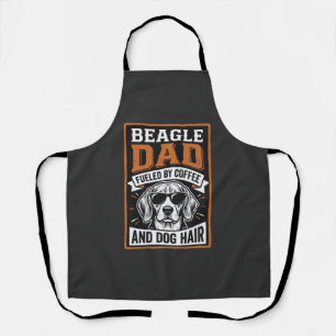 Beagle Vader Gedreven door Koffie en Hondshaar Schort