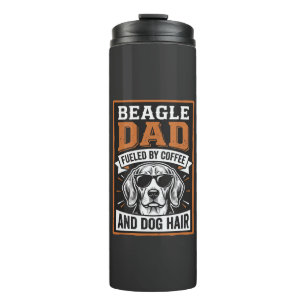 Beagle Vader Gedreven door Koffie en Hondshaar Thermosbeker