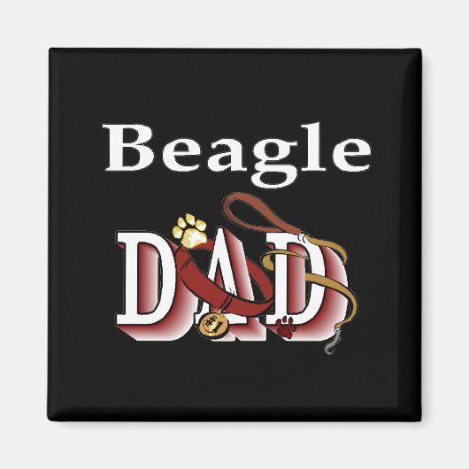 beagle vader magneet (Voorkant)