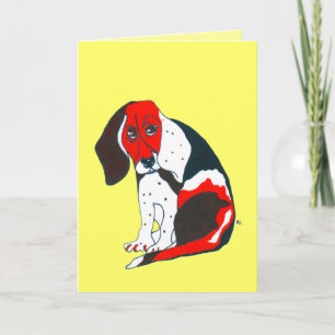 Beagle-Vaderdag-Wenskaart Kaart